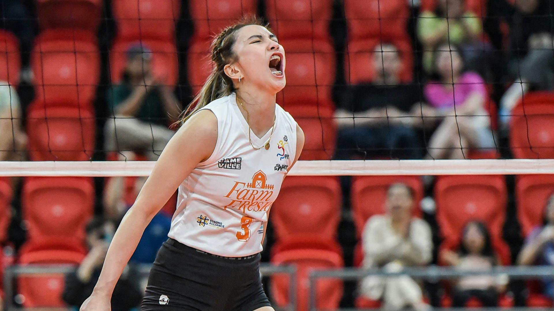 Rachel Anne Daquis puts up best game yet for Farm Fresh in five-set PVL comeback vs Capital1